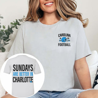 Sundays Are Better In Charlotte Bella Graphic Tee With Front And Back Design