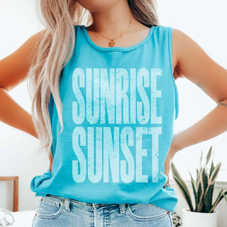 Sunrise Sunset Comfort Color Tank - Limeberry Designs