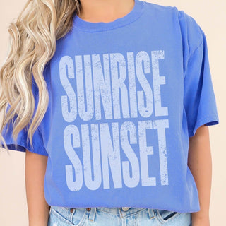 Sunrise Sunset Comfort Color Tee - Limeberry Designs
