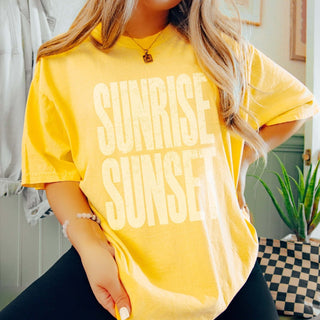 Sunrise Sunset Comfort Color Wholesale Tee - Limeberry Designs