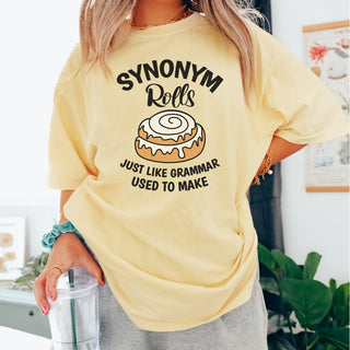 Synonym Roll Like Grammar Comfort Color Graphic Tee - Limeberry Designs