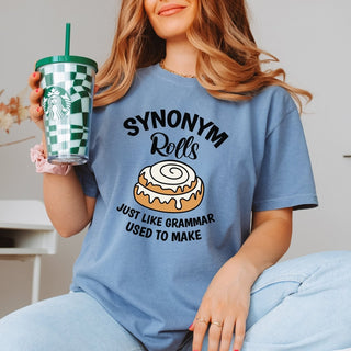 Synonym Roll Like Grammar Comfort Color Graphic Tee - Limeberry Designs