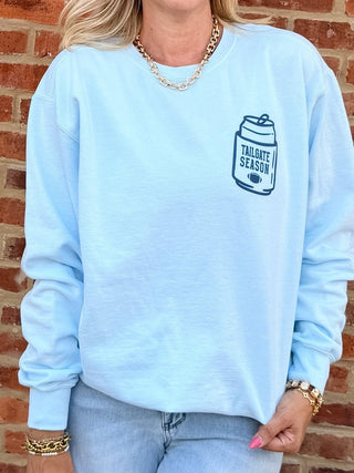 Tailgate Season Comfort Color Sweatshirt - Limeberry Designs