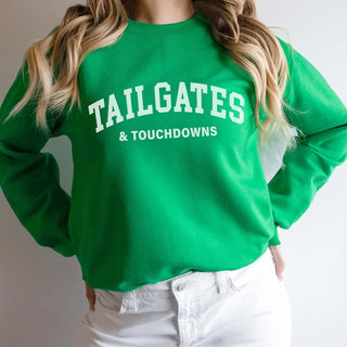 Tailgates & Touchdowns Wholesale Graphic Sweatshirt - Quick Shipping - Limeberry Designs