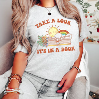 Take a Look It's in a Book Bella Graphic Tee - Limeberry Designs