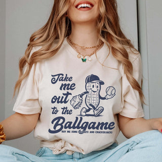 Take Me Out To The Ballgame With Peanut Bella Graphic Tee - Limeberry Designs