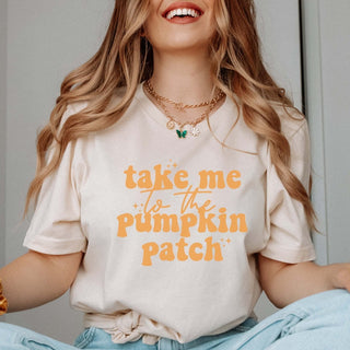 Take Me To The Pumpkin Patch Wholesale Bella Graphic Tee - Fast Shipping - Limeberry Designs