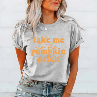 Take Me To The Pumpkin Patch Wholesale Bella Graphic Tee - Fast Shipping - Limeberry Designs