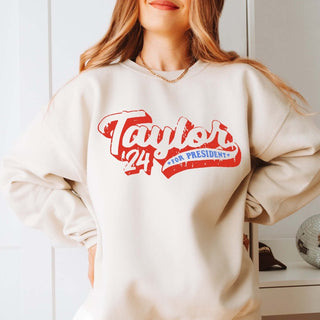 Taylor For President Wholesale Graphic Sweatshirt - Fast Shipping - Limeberry Designs