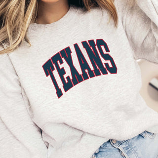 Texans Collegiate Letter Graphic Sweatshirt + Hoodie