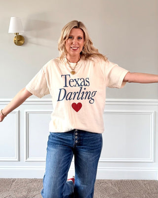 Texas Darling Graphic Comfort Color Tee - Limeberry Designs