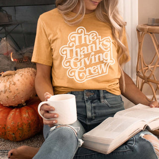 Thanksgiving Crew Wholesale Bella Graphic Tee - Fast Shipping - Limeberry Designs