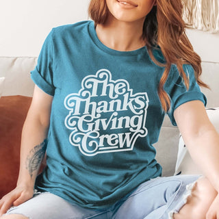 Thanksgiving Crew Wholesale Bella Graphic Tee - Fast Shipping - Limeberry Designs