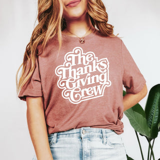 Thanksgiving Crew Wholesale Bella Graphic Tee - Fast Shipping - Limeberry Designs