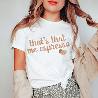 That's That Me Espresso Bean Heart Graphic Tee - Limeberry Designs