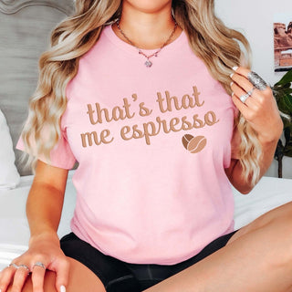 That's That Me Espresso Bean Heart Graphic Tee - Limeberry Designs