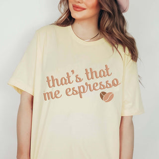 That's That Me Espresso Bean Heart Graphic Tee - Limeberry Designs