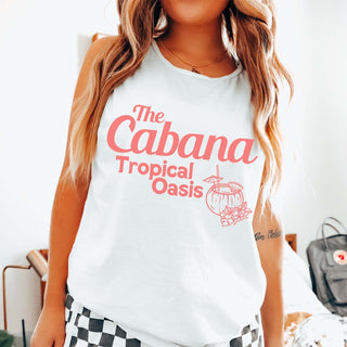 The Cabana Tropical Oasis Comfort Color Tank - Limeberry Designs