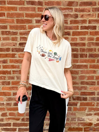 These Are the Days Football Boxy Comfort Color Tee - Limeberry Designs