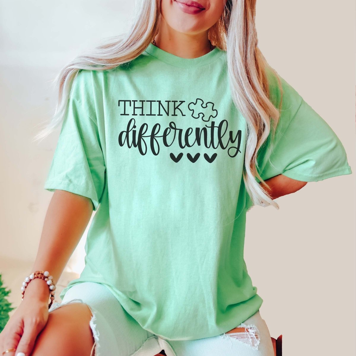 Think Differently Tee - Limeberry Designs