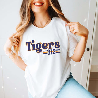 Tigers 313 Bella Graphic Tee - Limeberry Designs