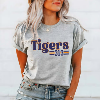 Tigers 313 Bella Graphic Tee - Limeberry Designs