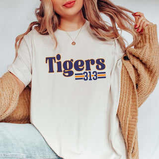 Tigers 313 Bella Graphic Tee - Limeberry Designs