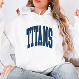 Titans Collegiate Letter Graphic Sweatshirt + Hoodie
