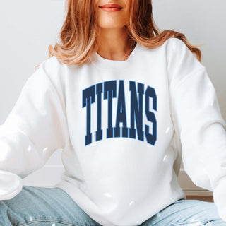 Titans Collegiate Letter Graphic Sweatshirt + Hoodie