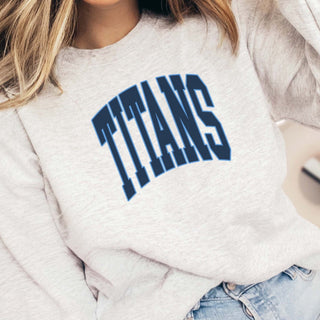 Titans Collegiate Letter Graphic Sweatshirt + Hoodie
