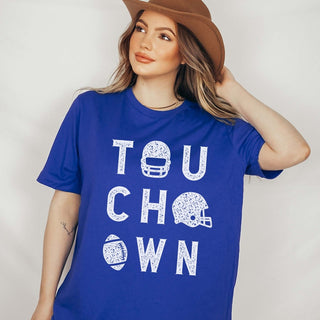 Touchdown Helmet Graphic Wholesale Tee - Quick Shipping - Limeberry Designs