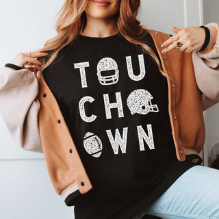 Touchdown Helmet Graphic Wholesale Tee - Quick Shipping - Limeberry Designs