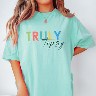 Truly Tipsy Comfort Color Tee - Limeberry Designs