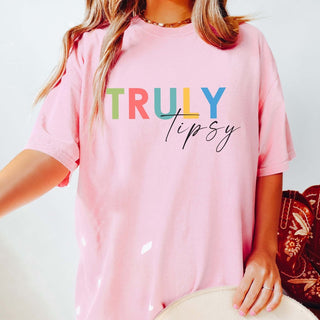 Truly Tipsy Comfort Color Tee - Limeberry Designs