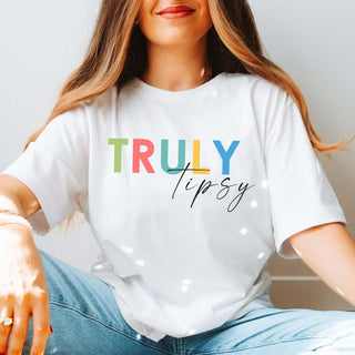 Truly Tipsy Comfort Color Tee - Limeberry Designs