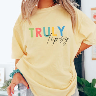 Truly Tipsy Comfort Color Tee - Limeberry Designs