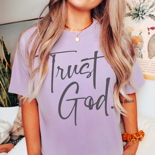 Trust God Wholesale Comfort Color Graphic Tee - Fast TAT - Limeberry Designs