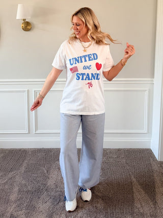United We Stand Graphic Comfort Color Tee - Limeberry Designs