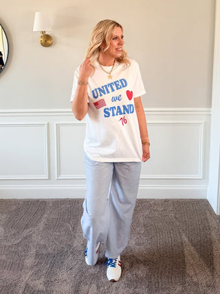 United We Stand Graphic Comfort Color Tee - Limeberry Designs