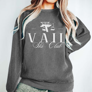 Vail Ski Club Comfort Colors Wholesale Crew Sweatshirt - Quick TAT - Limeberry Designs