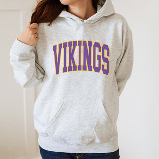 Vikings Collegiate Letter Graphic Sweatshirt + Hoodie