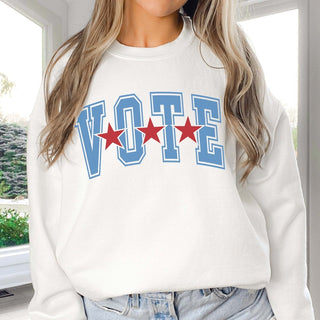 Vote 3 Stars Graphic Sweatshirt - Limeberry Designs