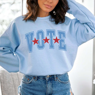 Vote 3 Stars Wholesale Graphic Sweatshirt - Free Shipping - Limeberry Designs