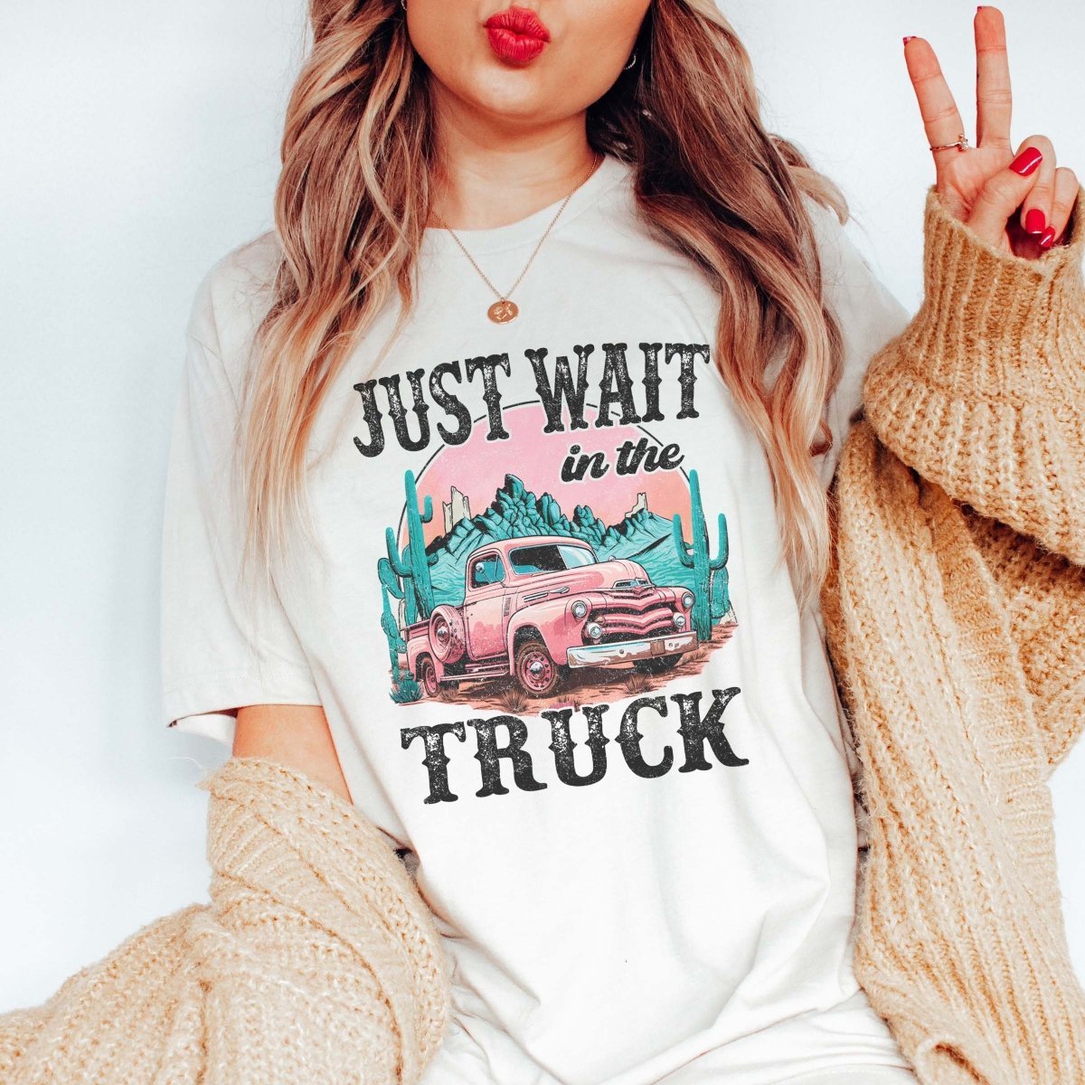 Wait In The Truck Tee - Quick Shipping - Limeberry Designs