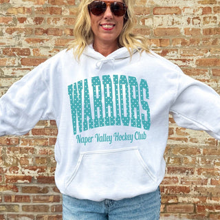 Warriors Polka Dots Hoodie - Naper Valley Hockey - Limeberry Designs