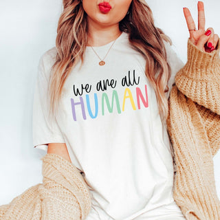 We Are All Human Graphic Tee - Limeberry Designs