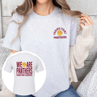 We Are Panthers Front & Back Tee - Prairie Point Elementary - Limeberry Designs