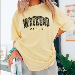 Weekend Vibes Comfort Colors Tee - Limeberry Designs