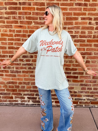 Weekends at the Patch Comfort Color Tee - Limeberry Designs
