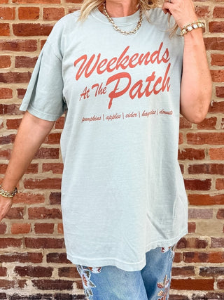 Weekends at the Patch Comfort Color Tee - Limeberry Designs